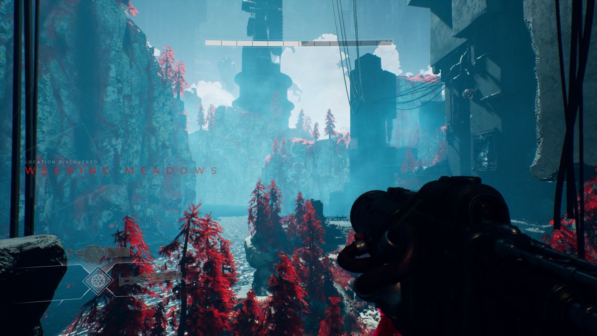Brutalist bullet hell FPS Luna Abyss