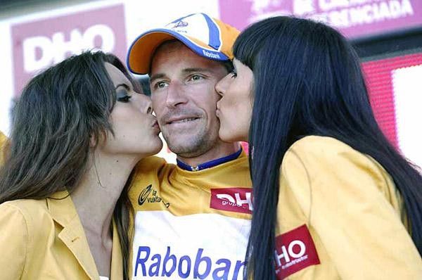 Denis Menchov (Rabobank) has another day on the podium