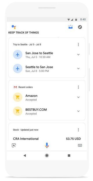Keeping track with Google Assistant
