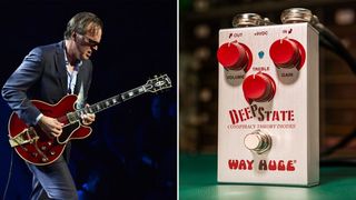 Joe Bonamassa performs onstage (left), the Way Huge Deep State pedal