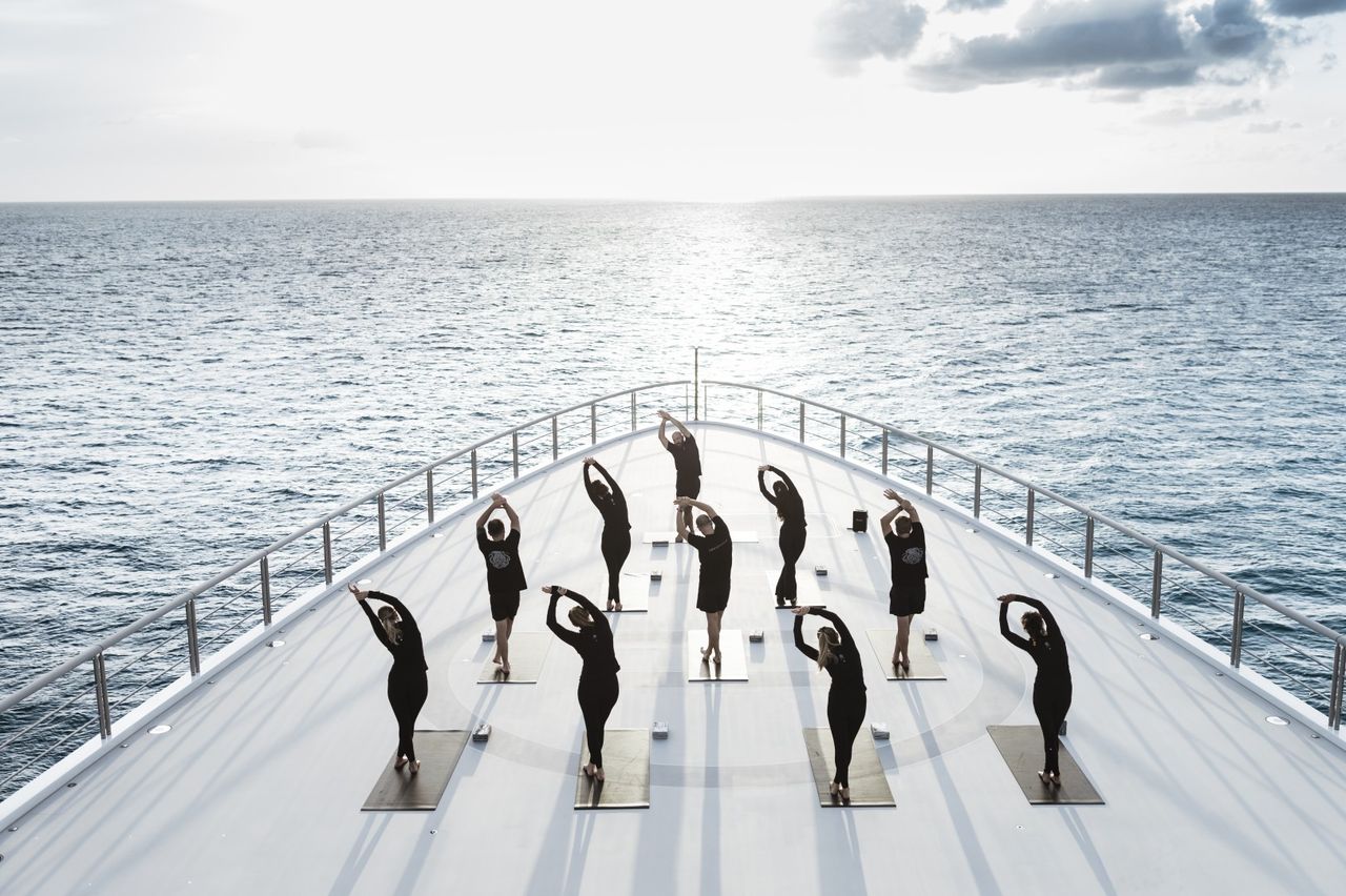 A photograph of Gabe Newell's superyacht, Leviathan.