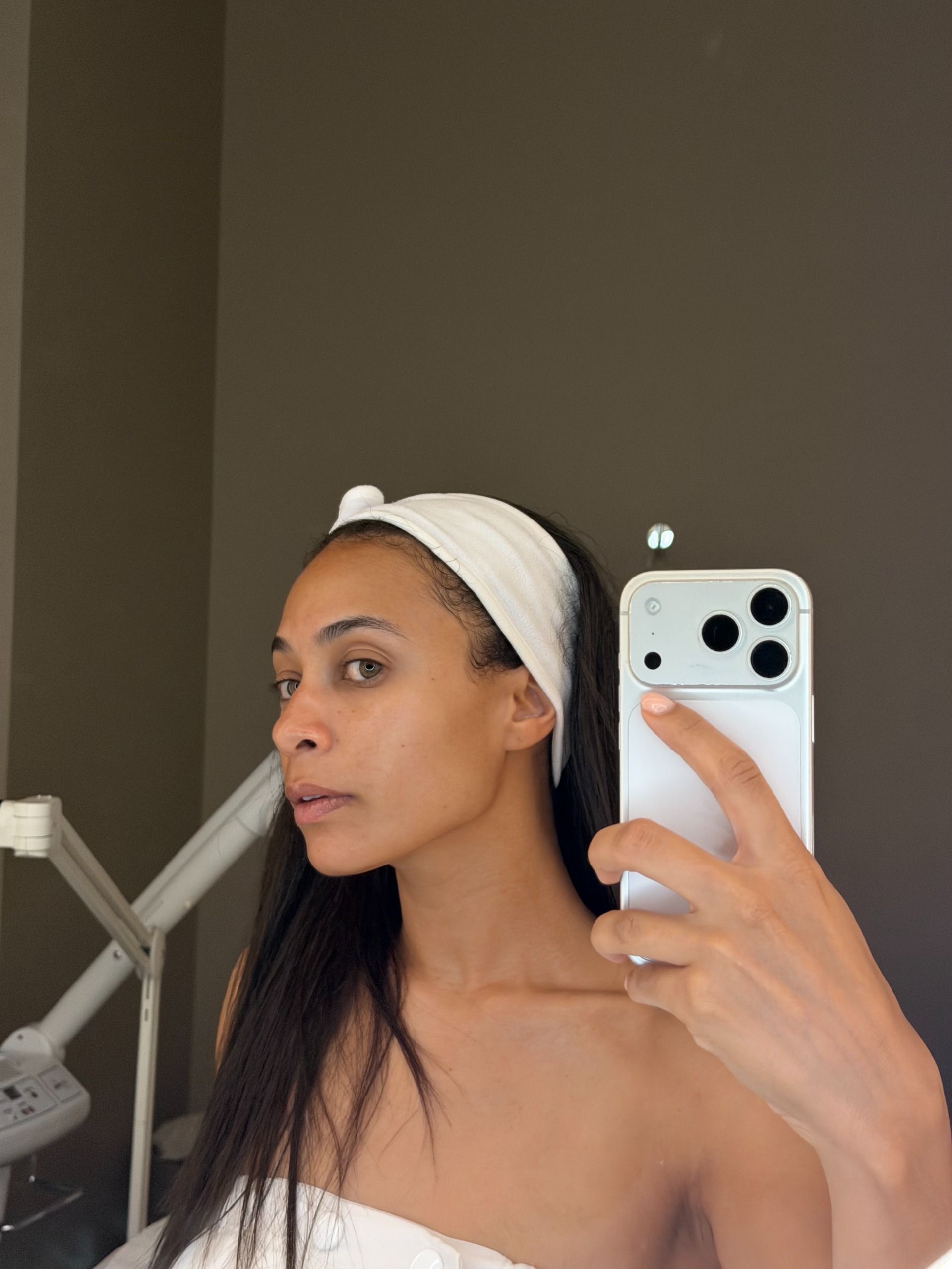 Sarah Mackay Godfrey selfie at her favorite NYC beauty treatments