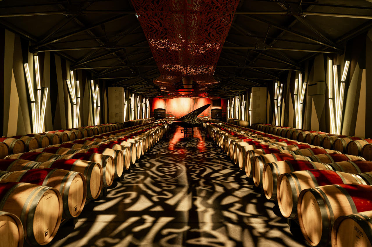 The new cellar room at Ch&amp;acirc;teau Clarke