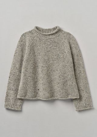 Donegal Wool Easy Sweater | Mist