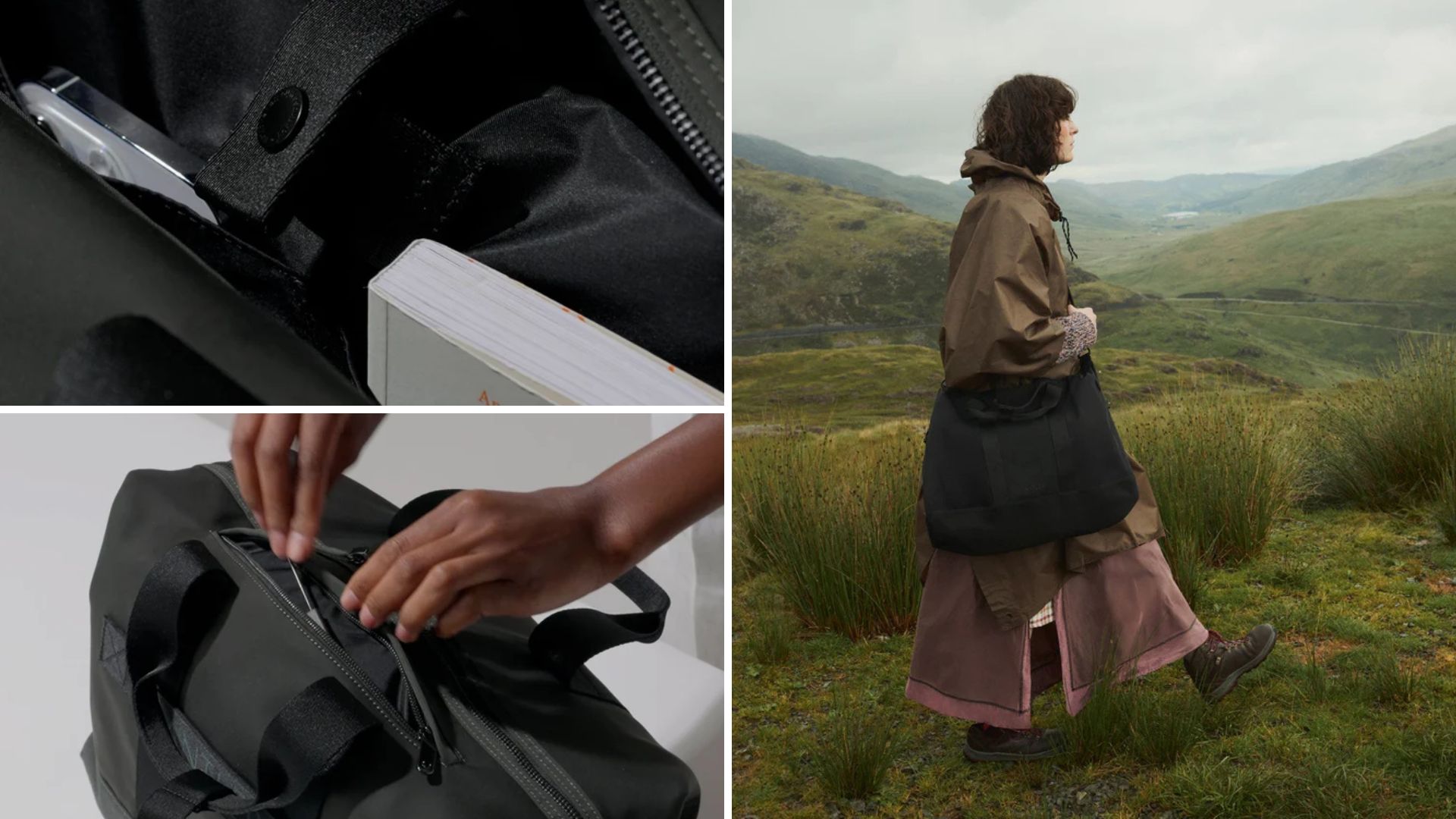 Antler Icon Overnight Bag features and a woman carrying it