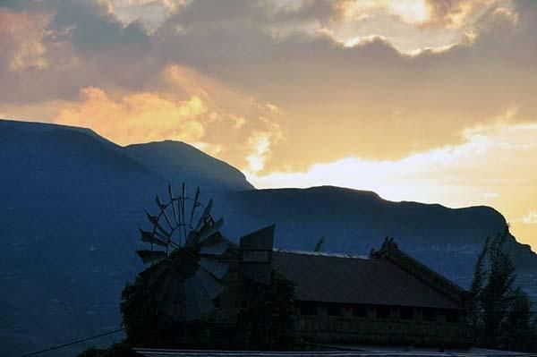 Sunrise over Clarens on race day.
