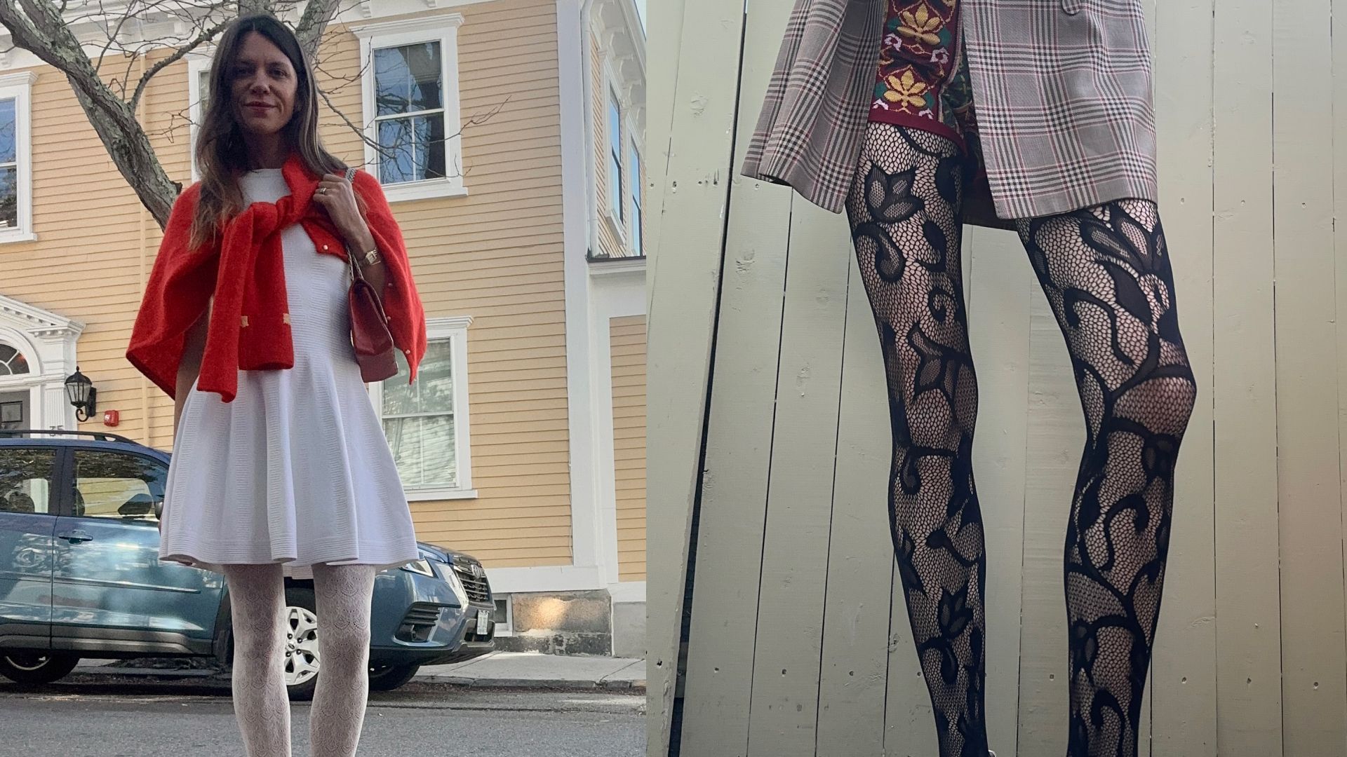 My Ultimate Holiday Dressing Hack? A Pair of Lace Tights
