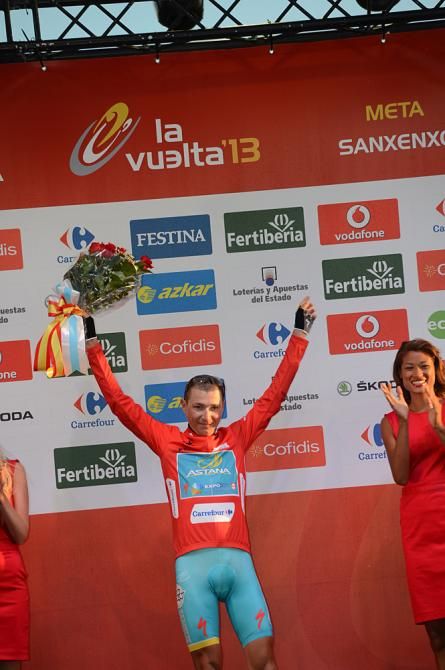 Janez Brajkovic led Astana across the line in the TTT and gets to wear the leader's jersey