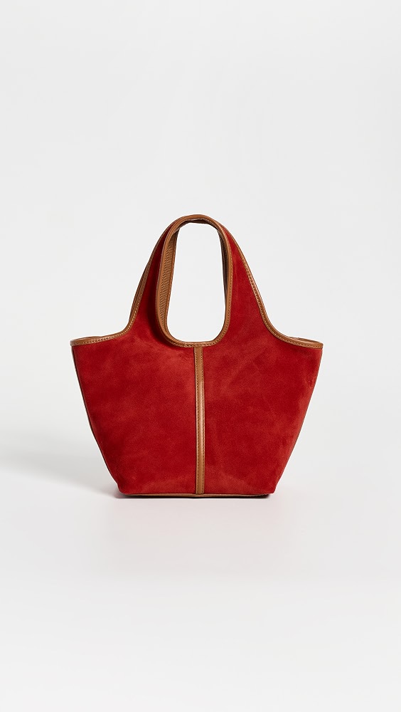 Suede Ellis Mini Shopper Tote - Bandana Red Multi
