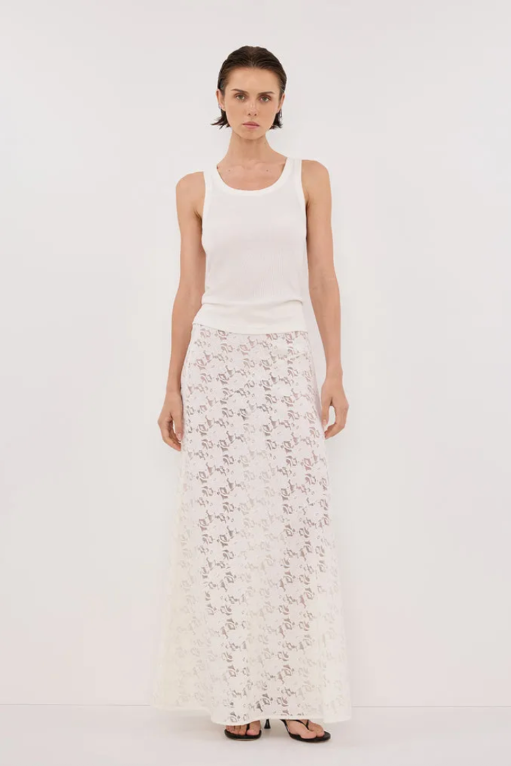 DISSH, Loula White Lace Skirt