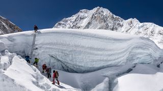 Climbers on Mount Everest