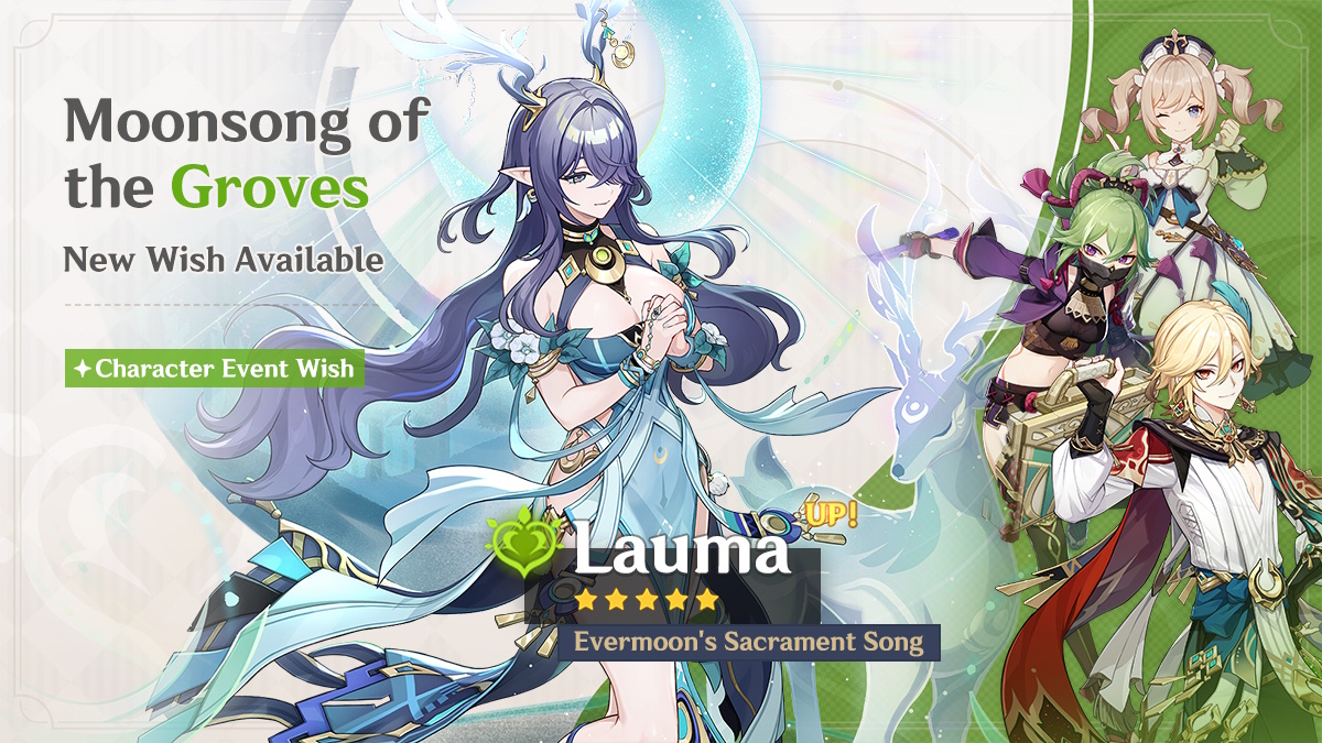 Genshin Impact banners - Lauma's banner in version 6.0 Luna I