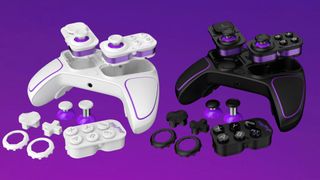 Victrix Pro BFG for Xbox showing the controller's modular design and various attachments