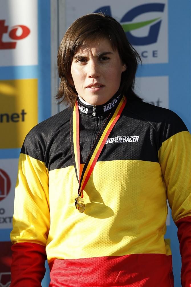 Sanne Cant (Enertherm-BKCP) defended her national 'cross championship in Waregem