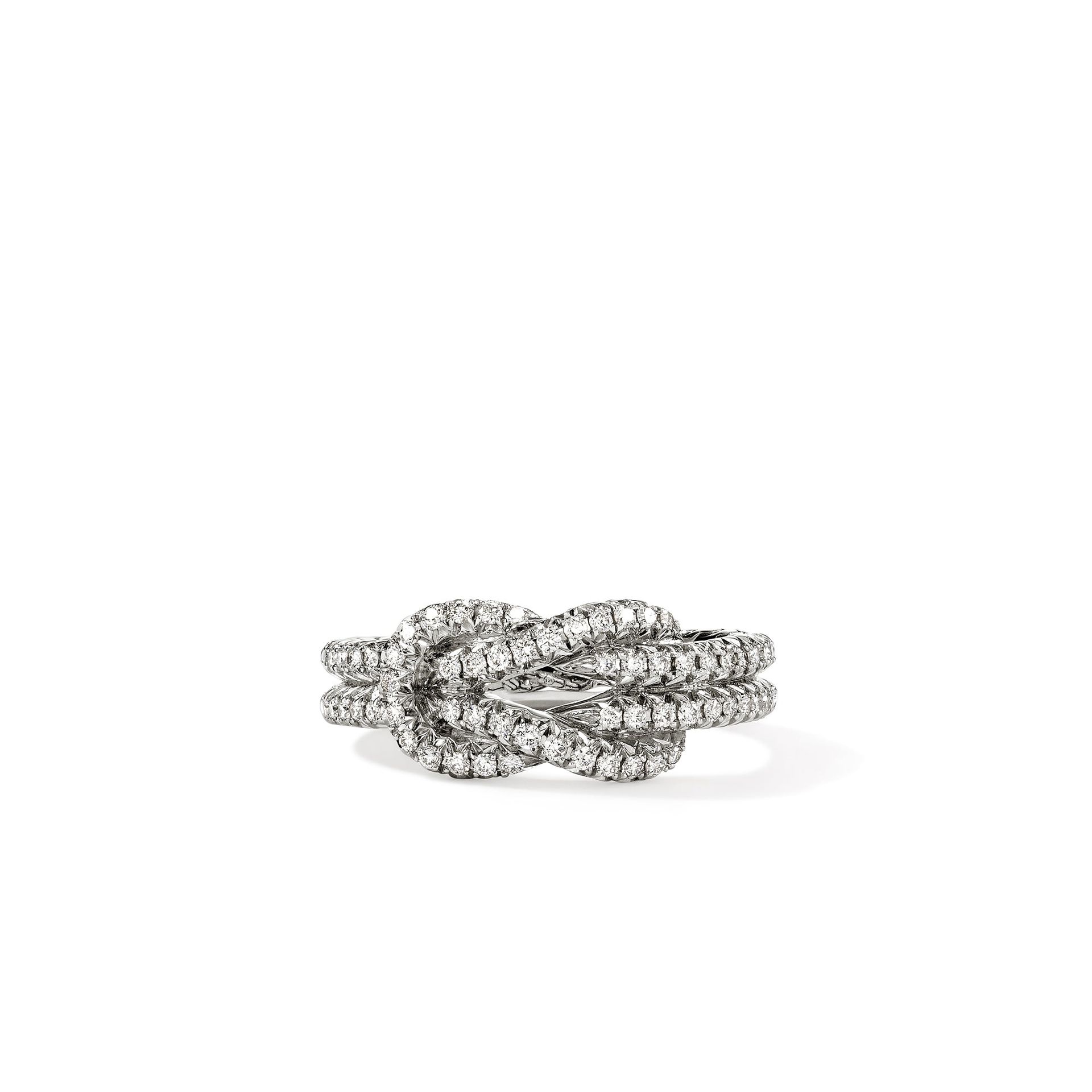 Love Knot Ring, Sterling Silver, Diamonds|rbp9010402di