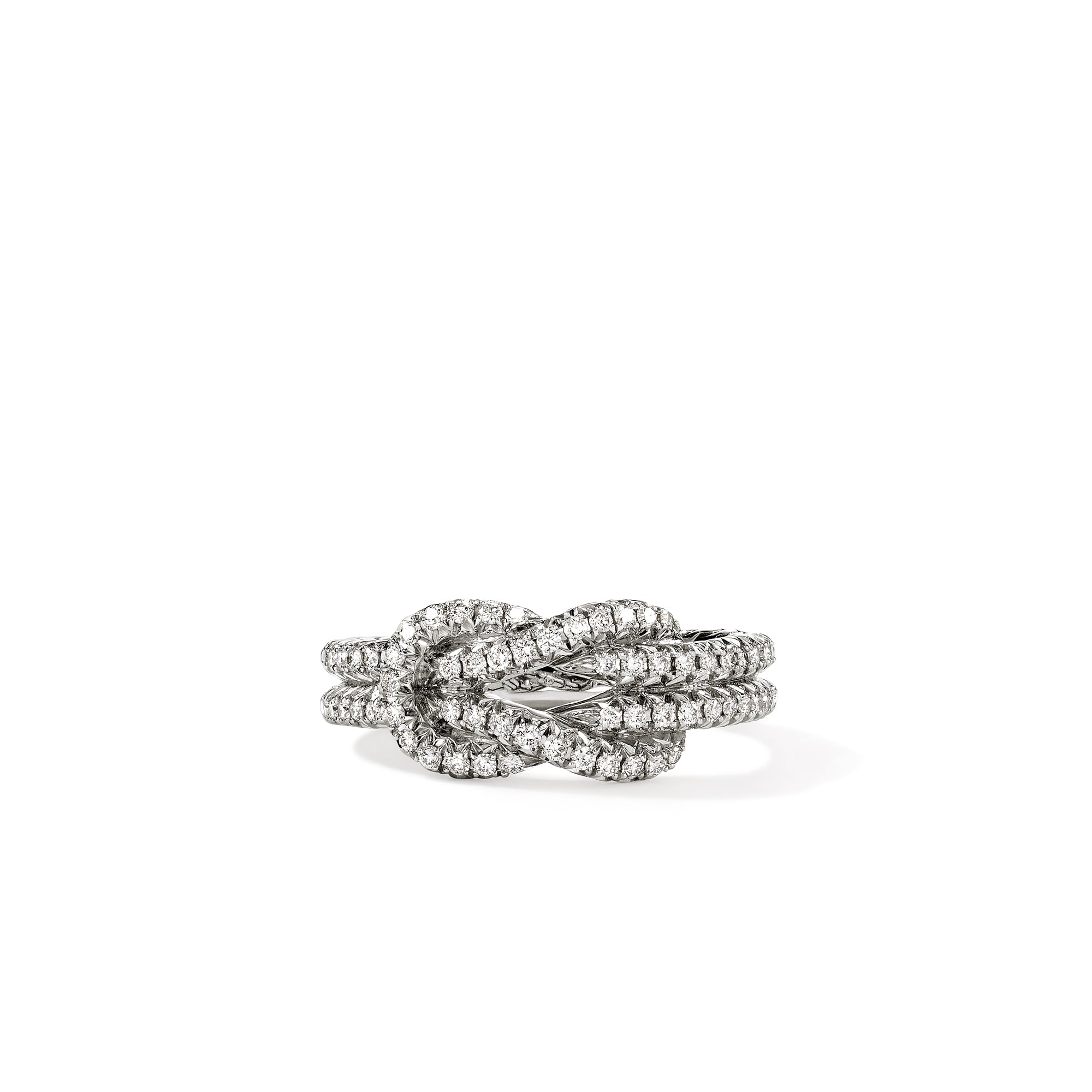 Love Knot Ring, Sterling Silver, Diamonds|rbp9010402di