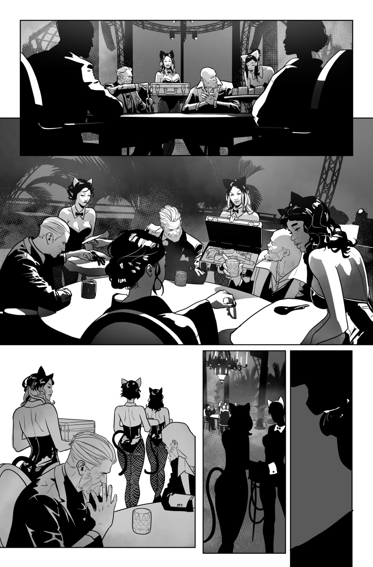 Catwoman #39 unfinished page