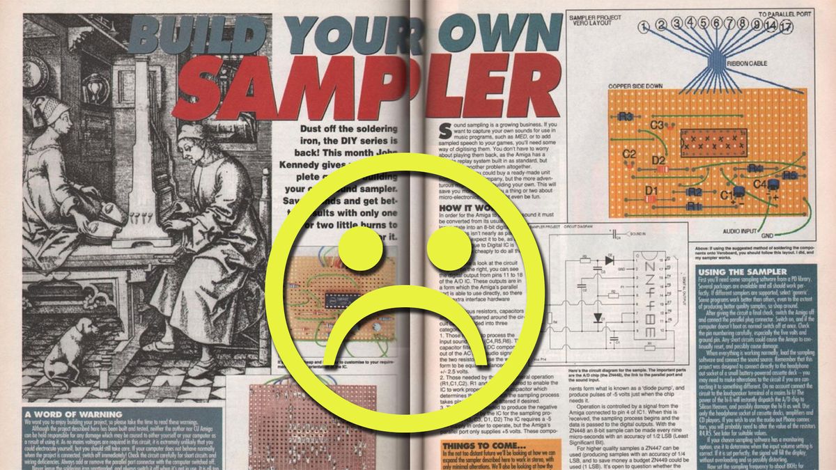 DIY Amiga sound sampler circuit mystery solved 32 years later — Magazine instructions had key component spec typos
