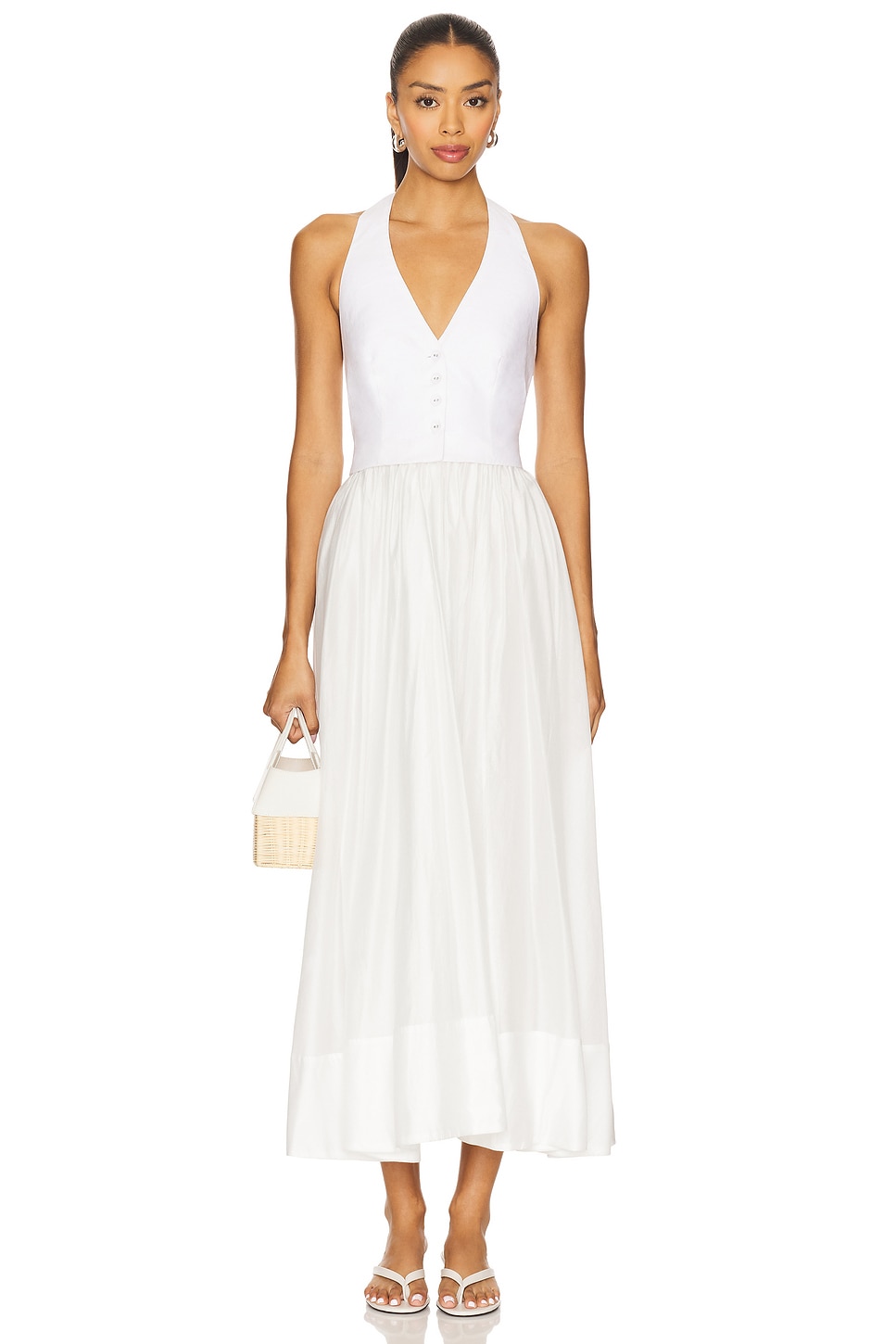 Camila Coelho Lino Midi Dress