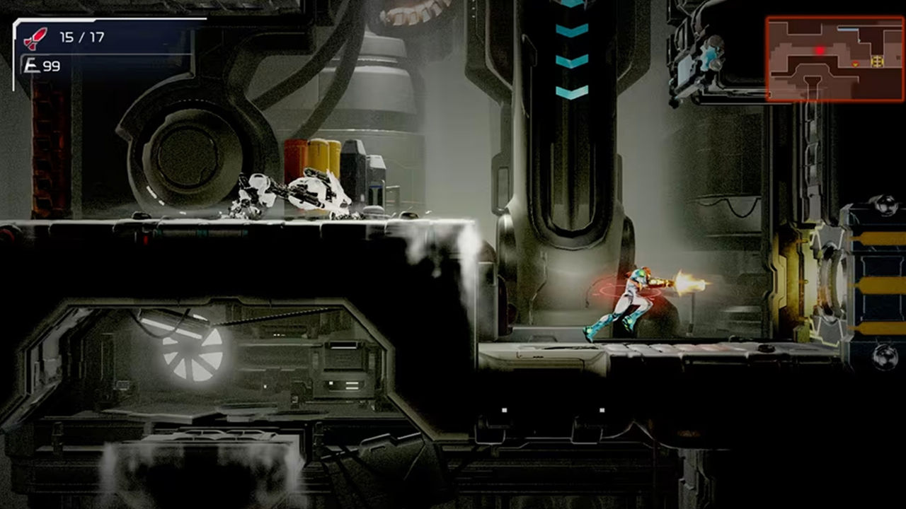 Screenshot from the video game Metroid Dread (2021).