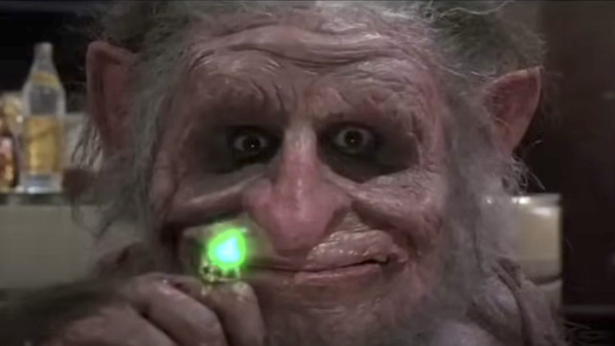 the troll with his magic ring in troll from 1986