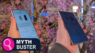 samsung galaxy s26 ultra privacy display feature in action 