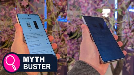 samsung galaxy s26 ultra privacy display feature in action 