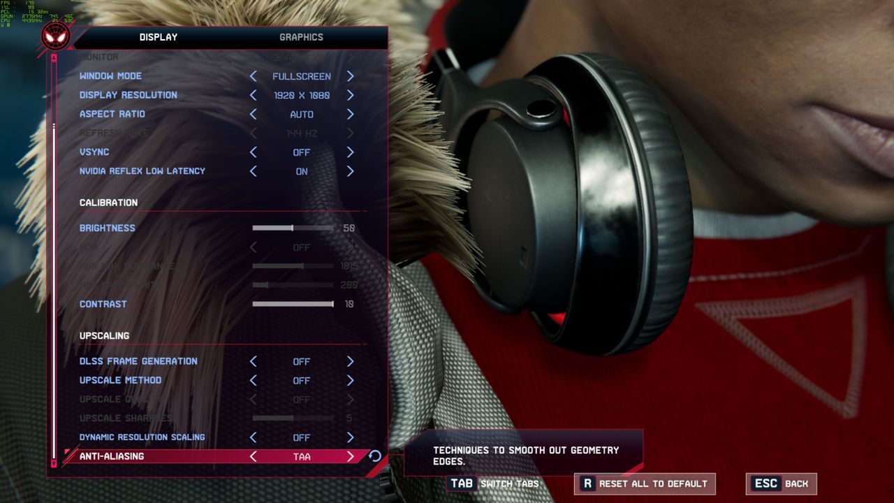 Spider-Man Miles Morales PC Settings