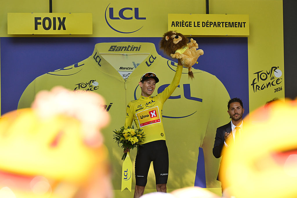 Torsten Tr&amp;aelig;en (Uno-X Mobility) is the new race leader after stage 4 at the Tour de France