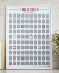 11. 100 Books Scratch Off Poster
