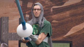 Michael on Big Brother during the veto competition.