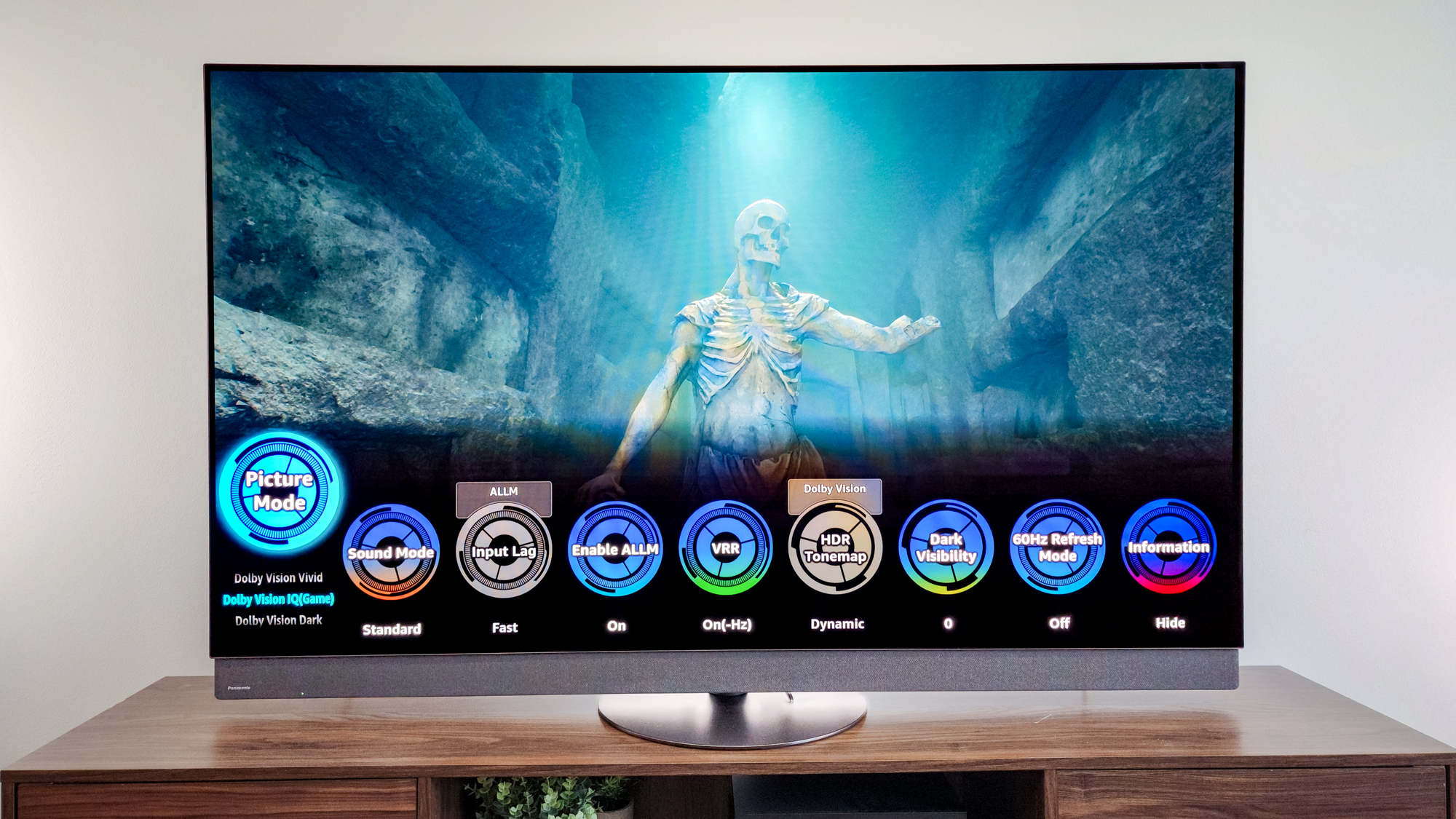 Picture Mode settings on a Panasonic Z95B OLED TV.