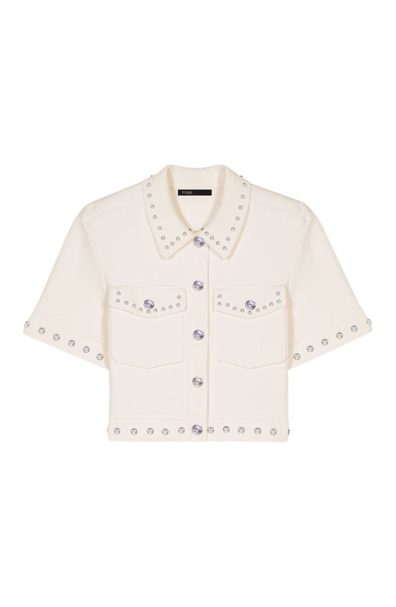 Studded Cropped Cardigan