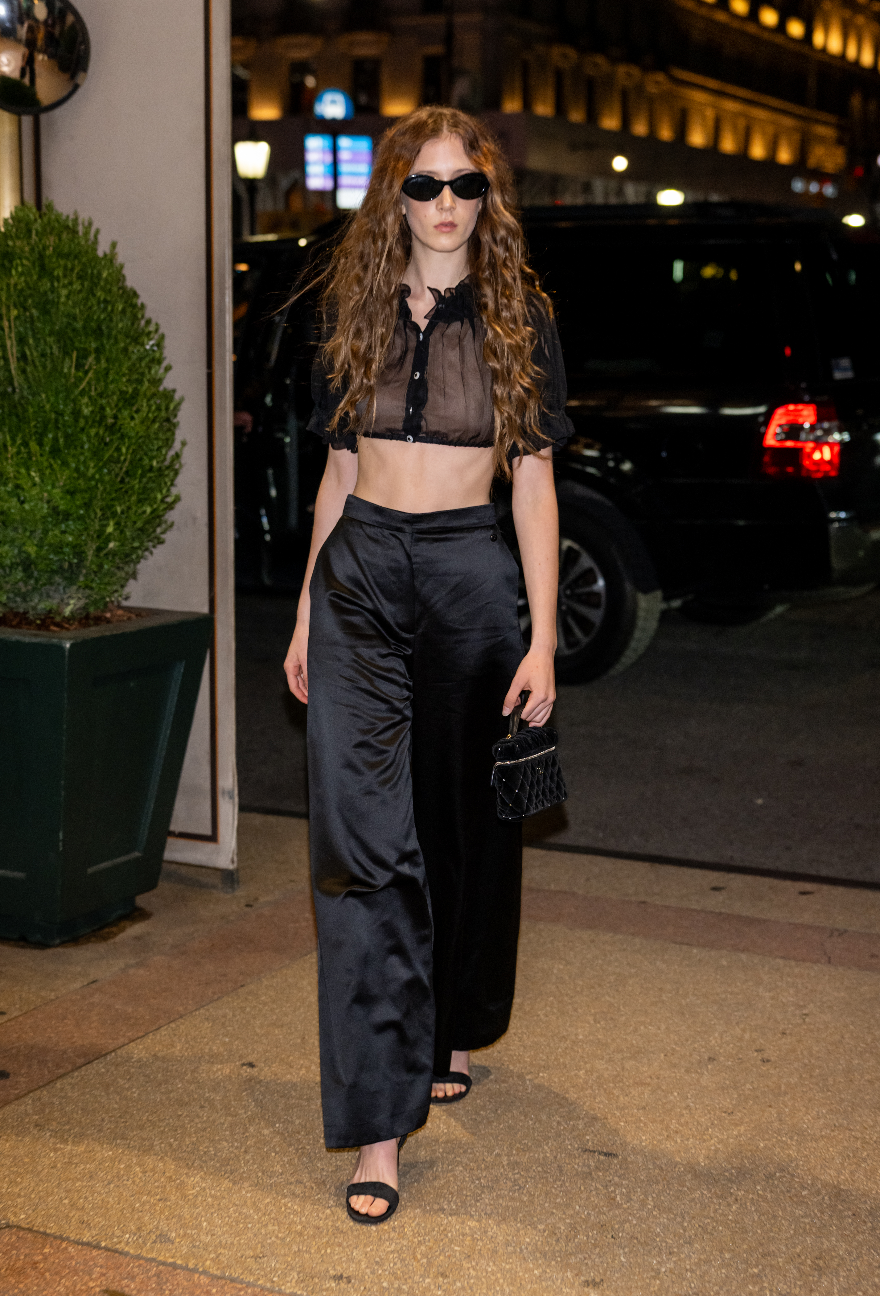 celebrities arrive at a Chanel new york fashion week party wearing Chanel fall party outfits