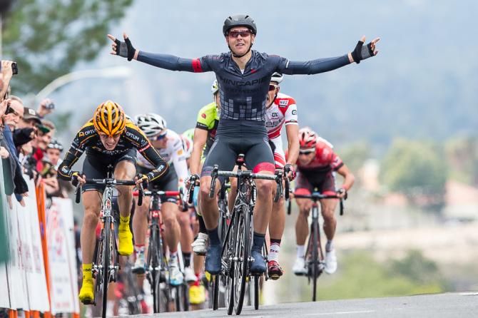 Dion Smith (Hincapie Sportswear Development) takes the win