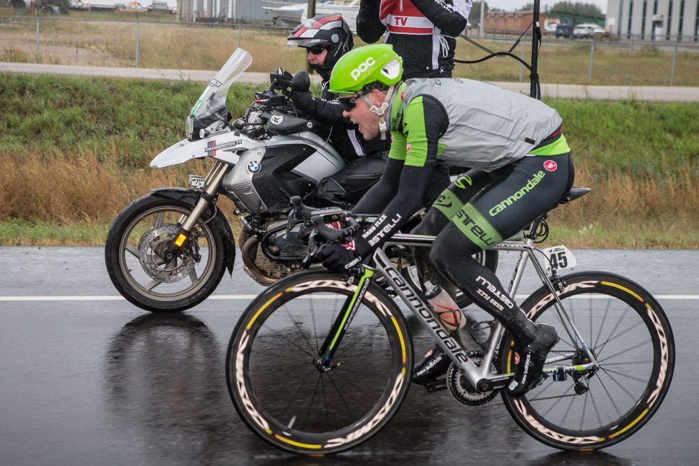 Lasse-Norman Hansen (Cannondale) gets away solo for the win