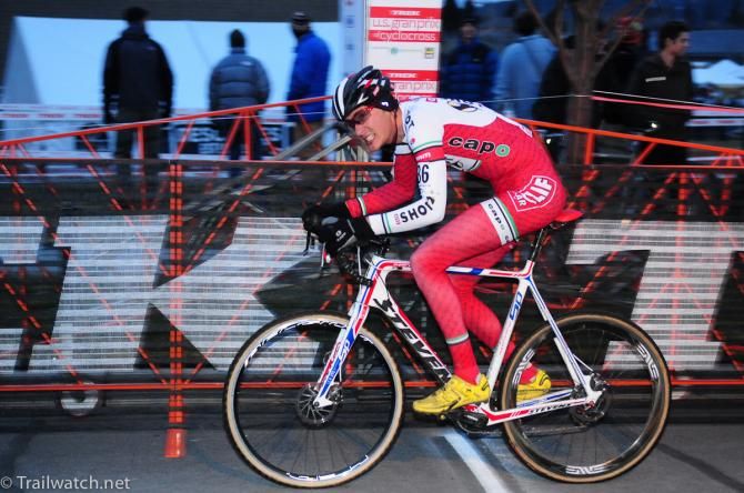 Brady Kappius (Clif Bar) with one lap to go