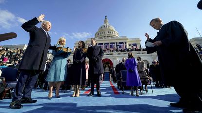 President Joe Biden is sworn into office on Jan. 20, 2021