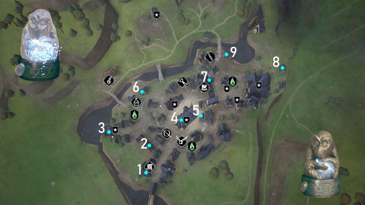All 30 Hogwarts Legacy Demiguise Statue locations list Windows Central