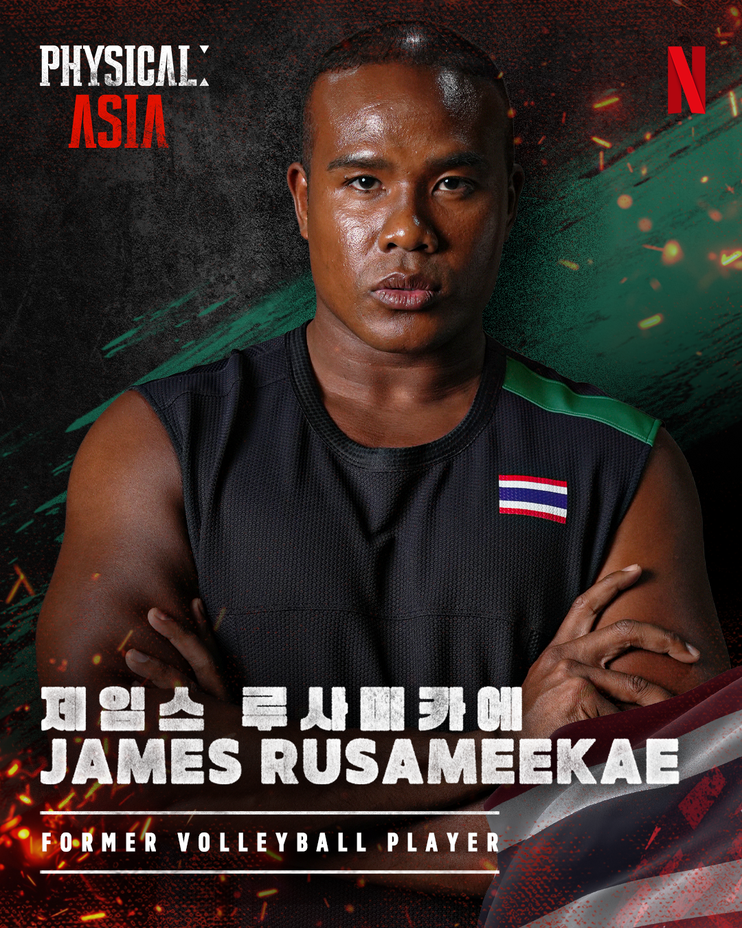 James Rusameekae's portrait for Netflix's 'Physical: Asia.'
