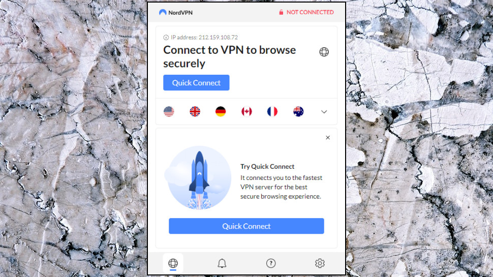 Avast One Gold: NordVPN browser extension.