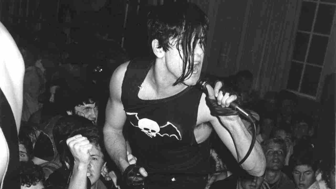 Misfits Glenn Danzig performing onstage in the early 1990s