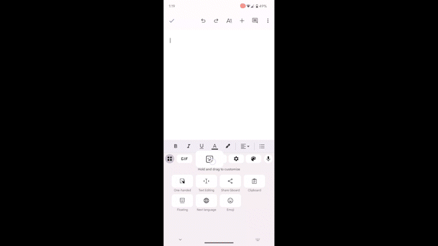 How to customize your Gboard tiles