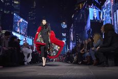 Gucci Cruise 2027 runway show in Times Square New York