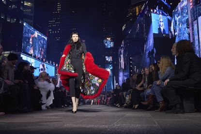 Gucci Cruise 2027 runway show in Times Square New York