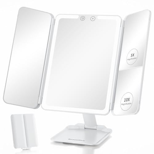 Travel Makeup Mirror with Lights