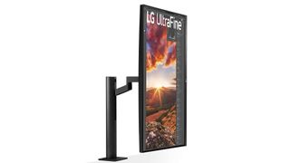 Product shot of the LG 32UN880 UltraFine Ergo, one of the best monitors for photo editing