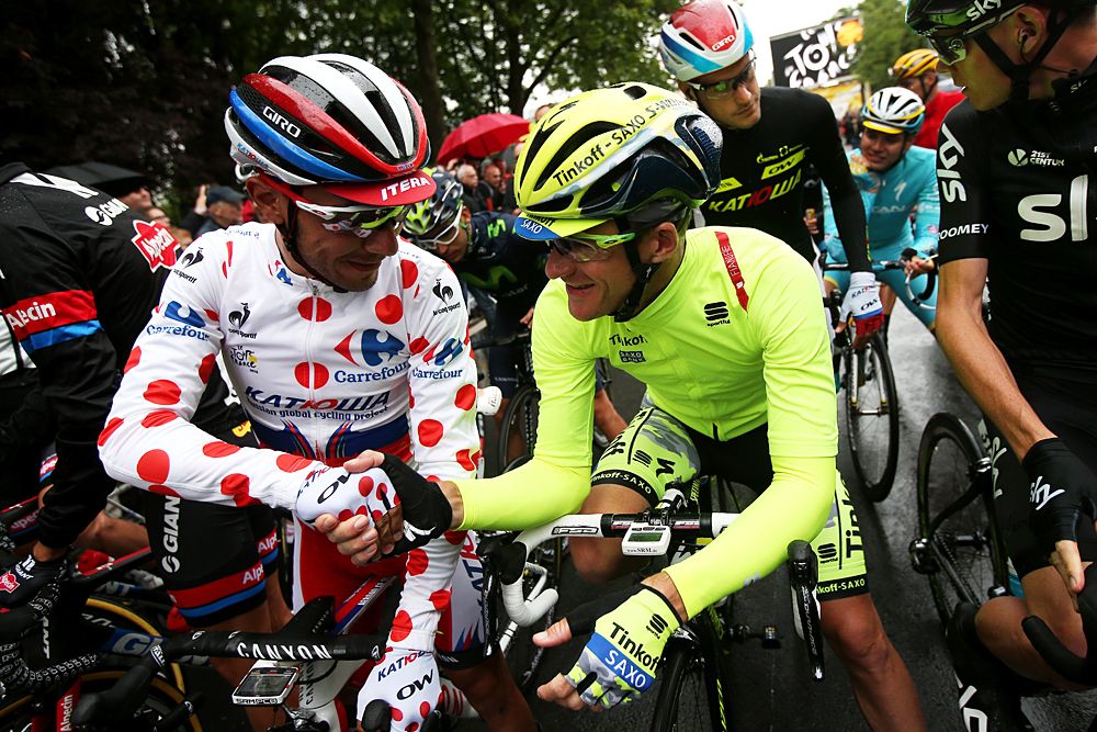 Michael Rogers (Tinkoff-Saxo) and Joaquim Rodriguez (Katusha)