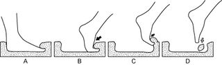 This sequence shows how the footprint may have been made.