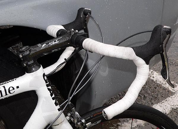Few riders get as laid-out on a bike as guys in the ProTour, as demonstrated by this massive 140mm model by PRO.